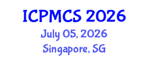 International Conference on Physics, Mathematics and Computer Science (ICPMCS) July 05, 2026 - Singapore, Singapore