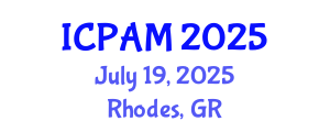 International Conference on Physics of Advanced Materials (ICPAM) July 19, 2025 - Rhodes, Greece