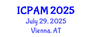 International Conference on Physics of Advanced Materials (ICPAM) July 29, 2025 - Vienna, Austria