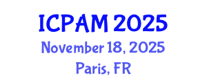 International Conference on Physics of Advanced Materials (ICPAM) November 18, 2025 - Paris, France