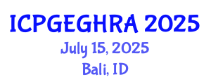 International Conference on Pipeline Geotechnical Engineering and Geological Hazard Risk Assessment (ICPGEGHRA) July 15, 2025 - Bali, Indonesia