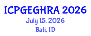 International Conference on Pipeline Geotechnical Engineering and Geological Hazard Risk Assessment (ICPGEGHRA) July 15, 2026 - Bali, Indonesia