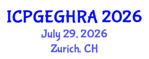 International Conference on Pipeline Geotechnical Engineering and Geological Hazard Risk Assessment (ICPGEGHRA) July 29, 2026 - Zurich, Switzerland