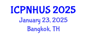 International Conference on Planning for Natural Hazards and Urban Strategies (ICPNHUS) January 23, 2025 - Bangkok, Thailand