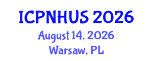 International Conference on Planning for Natural Hazards and Urban Strategies (ICPNHUS) August 14, 2026 - Warsaw, Poland International Conference on Planning for Natural Hazards and Urban Strategies (ICPNHUS) August 14, 2026 - Warsaw, Poland
