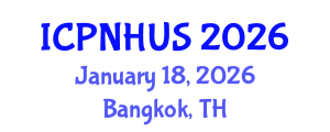 International Conference on Planning for Natural Hazards and Urban Strategies (ICPNHUS) January 18, 2026 - Bangkok, Thailand