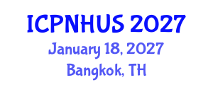 International Conference on Planning for Natural Hazards and Urban Strategies (ICPNHUS) January 18, 2027 - Bangkok, Thailand International Conference on Planning for Natural Hazards and Urban Strategies (ICPNHUS) January 18, 2027 - Bangkok, Thailand