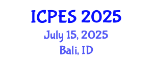 International Conference on Plant and Environmental Sciences (ICPES) July 15, 2025 - Bali, Indonesia
