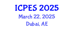 International Conference on Plant and Environmental Sciences (ICPES) March 22, 2025 - Dubai, United Arab Emirates