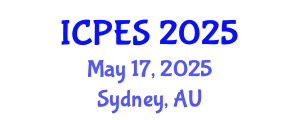 International Conference on Plant and Environmental Sciences (ICPES) May 17, 2025 - Sydney, Australia