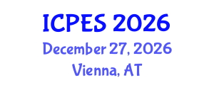 International Conference on Plant and Environmental Sciences (ICPES) December 27, 2026 - Vienna, Austria International Conference on Plant and Environmental Sciences (ICPES) December 27, 2026 - Vienna, Austria