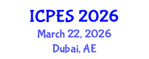 International Conference on Plant and Environmental Sciences (ICPES) March 22, 2026 - Dubai, United Arab Emirates