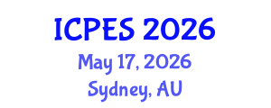 International Conference on Plant and Environmental Sciences (ICPES) May 17, 2026 - Sydney, Australia