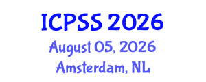 International Conference on Plant and Soil Science (ICPSS) August 05, 2026 - Amsterdam, Netherlands