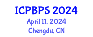 International Conference on Plant Biology and Plant Sciences (ICPBPS) April 11, 2024 - Chengdu, China