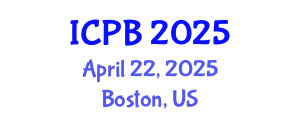 International Conference on Plant Biology (ICPB) April 22, 2025 - Boston, United States