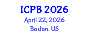 International Conference on Plant Biology (ICPB) April 22, 2026 - Boston, United States