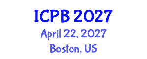 International Conference on Plant Biology (ICPB) April 22, 2027 - Boston, United States International Conference on Plant Biology (ICPB) April 22, 2027 - Boston, United States
