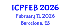 International Conference on Plant, Food and Environmental Biotechnology (ICPFEB) February 11, 2026 - Barcelona, Spain