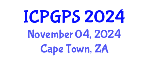 International Conference on Plant Genomics and Plant Sciences (ICPGPS) November 04, 2024 - Cape Town, South Africa
