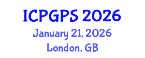 International Conference on Plant Genomics and Plant Sciences (ICPGPS) January 21, 2026 - London, United Kingdom