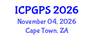 International Conference on Plant Genomics and Plant Sciences (ICPGPS) November 04, 2026 - Cape Town, South Africa