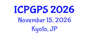 International Conference on Plant Genomics and Plant Sciences (ICPGPS) November 15, 2026 - Kyoto, Japan