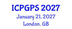 International Conference on Plant Genomics and Plant Sciences (ICPGPS) January 21, 2027 - London, United Kingdom International Conference on Plant Genomics and Plant Sciences (ICPGPS) January 21, 2027 - London, United Kingdom