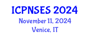 International Conference on Plant Nutrition, Soil and Environmental Science (ICPNSES) November 11, 2024 - Venice, Italy
