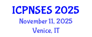 International Conference on Plant Nutrition, Soil and Environmental Science (ICPNSES) November 11, 2025 - Venice, Italy