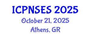 International Conference on Plant Nutrition, Soil and Environmental Science (ICPNSES) October 21, 2025 - Athens, Greece