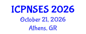 International Conference on Plant Nutrition, Soil and Environmental Science (ICPNSES) October 21, 2026 - Athens, Greece