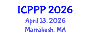 International Conference on Plant Physiology and Pathology (ICPPP) April 13, 2026 - Marrakesh, Morocco International Conference on Plant Physiology and Pathology (ICPPP) April 13, 2026 - Marrakesh, Morocco
