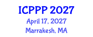 International Conference on Plant Physiology and Pathology (ICPPP) April 17, 2027 - Marrakesh, Morocco International Conference on Plant Physiology and Pathology (ICPPP) April 17, 2027 - Marrakesh, Morocco