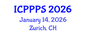 International Conference on Plant Physiology and Plant Science (ICPPPS) January 14, 2026 - Zurich, Switzerland