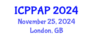 International Conference on Plant Protection and Agrochemical Products (ICPPAP) November 25, 2024 - London, United Kingdom