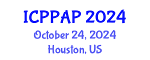 International Conference on Plant Protection and Agrochemical Products (ICPPAP) October 24, 2024 - Houston, United States