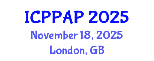 International Conference on Plant Protection and Agrochemical Products (ICPPAP) November 18, 2025 - London, United Kingdom