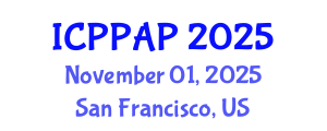 International Conference on Plant Protection and Agrochemical Products (ICPPAP) November 01, 2025 - San Francisco, United States