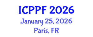 International Conference on Plant Protection and Fertilisers (ICPPF) January 25, 2026 - Paris, France