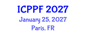International Conference on Plant Protection and Fertilisers (ICPPF) January 25, 2027 - Paris, France International Conference on Plant Protection and Fertilisers (ICPPF) January 25, 2027 - Paris, France