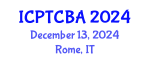 International Conference on Plant Tissue Culture and Biotechnological Applications (ICPTCBA) December 13, 2024 - Rome, Italy