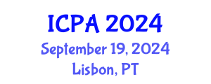 International Conference on Plants Agriculture (ICPA) September 19, 2024 - Lisbon, Portugal