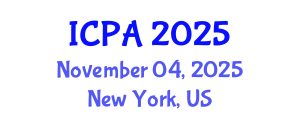 International Conference on Plants Agriculture (ICPA) November 04, 2025 - New York, United States