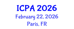 International Conference on Plants Agriculture (ICPA) February 22, 2026 - Paris, France
