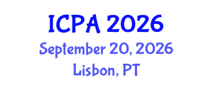 International Conference on Plants Agriculture (ICPA) September 20, 2026 - Lisbon, Portugal