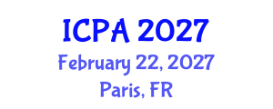 International Conference on Plants Agriculture (ICPA) February 22, 2027 - Paris, France International Conference on Plants Agriculture (ICPA) February 22, 2027 - Paris, France