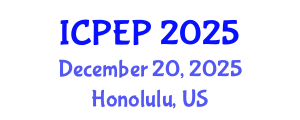 International Conference on Plants and Environmental Pollution (ICPEP) December 20, 2025 - Honolulu, United States