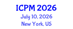 International Conference on Plasma Medicine (ICPM) July 10, 2026 - New York, United States International Conference on Plasma Medicine (ICPM) July 10, 2026 - New York, United States