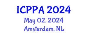 International Conference on Plasma Physics and Applications (ICPPA) May 02, 2024 - Amsterdam, Netherlands